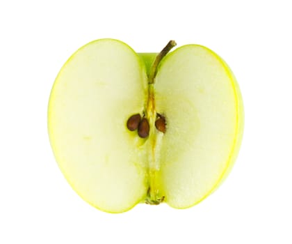 green apple isolated on white background