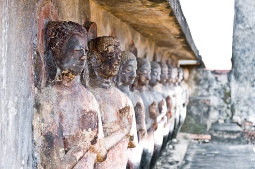 Buddha image sculpture decorate