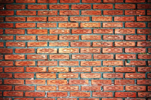 Clay Brick Pattern Background