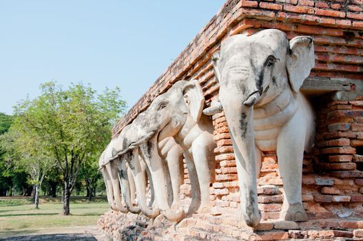 Elephant sculpture for decorate