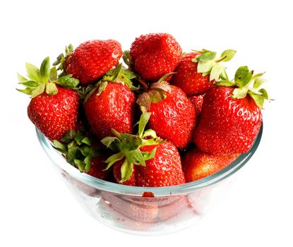 An image of red berry in a glass