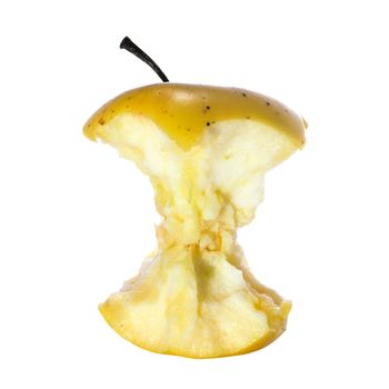 Stock photo: nature theme: an image of eaten yellow apple