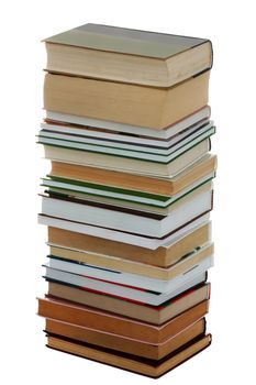 An image of stack of many books
