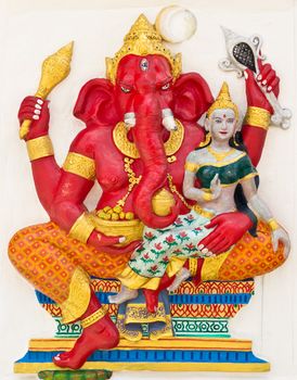 Indian or Hindu God Named Vara Ganapati at temple in thailand