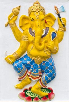 Indian or Hindu God Named Naritaya Ganapati at temple in thailand