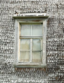 An image of old window and old wall