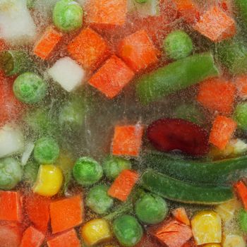 Stock photo: an image of frozen vegetables