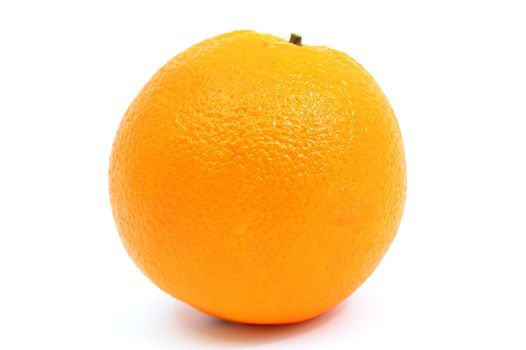 An image of a fresh orange on white background