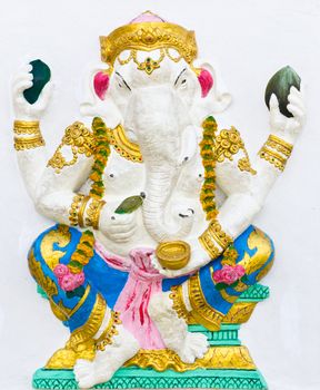 Indian or Hindu ganesha God Named Bhakti Ganapati at temple in thailand