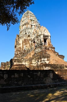 Wat radburana temple in ayutthaya , Thailand