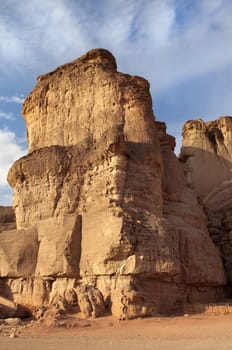 brown mountains in the Timna Valley Park, Arava Desert, Israel