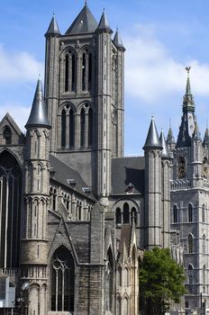 The Saint Nicholas church in Ghent in Belgium