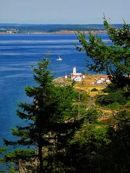 A photograph of a lighthouse.