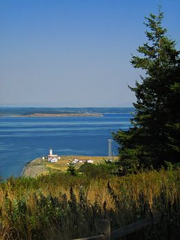 A photograph of a lighthouse.