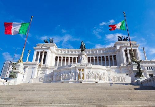 The Vittoriano Monument in Rome, Italy a.k.a. "Altare della Patria"