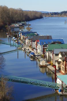 Residency on a river Sauvie island, Oregon.