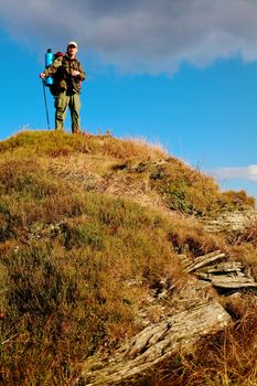 An image of a man in a rock