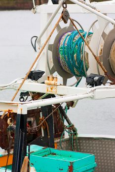 Trawler in the port of Honfleur - Normandy - France