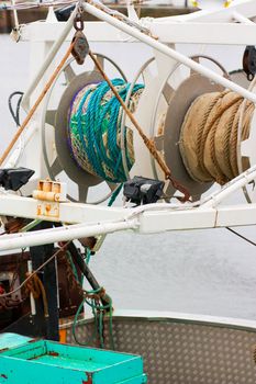 Trawler in the port of Honfleur - Normandy - France