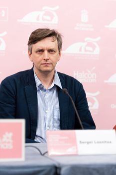 LAS PALMAS, SPAIN–MARCH 17: Sergei Loznitsa, born in Soviet Union, director of movie My Joy (Cannes Film Festival 2010), during LPA International Film Festival on March 17, 2012 in Las Palmas, Spain
