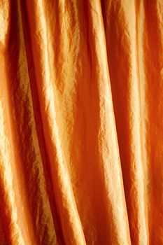 Golden textile taffeta curtain background