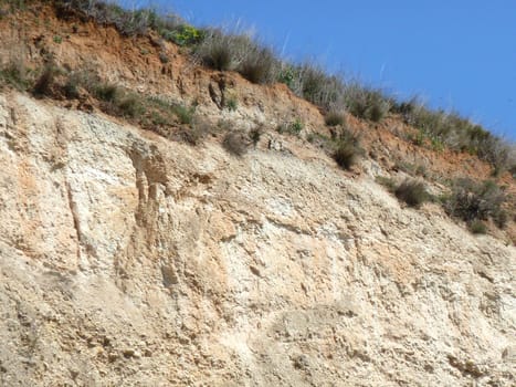 white and brown rocky cliff surface
