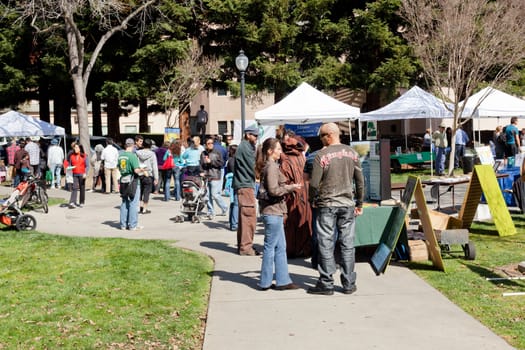 MOUNTAIN VIEW, CALIFORNIA, USA - MARCH 10: City of Mountain View celebrates Arbor Day on the second Saturday of March at Pioneer Park March 10, 2012 in Mountain View, California, USA