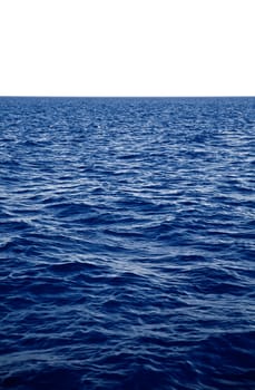 Blue surface clear water with easy waves and ripples