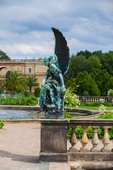 sculpture at Sanssouci Palace in Potsdam Germany on UNESCO World Heritage list