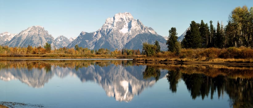 Mt.Moran and Oxbow Bend, Wyoming