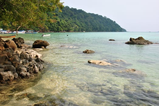 Surin island national park in Thailand