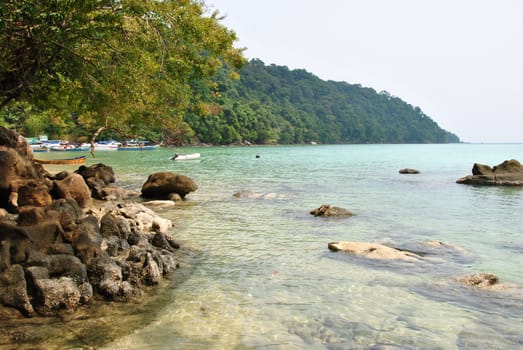 Surin island national park in Thailand