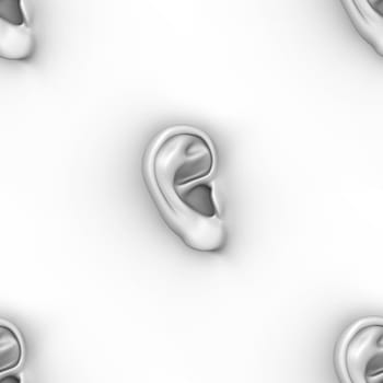 Ear in wall, seamless texture