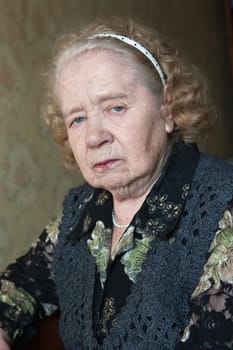 Portrait of the woman of 86 years