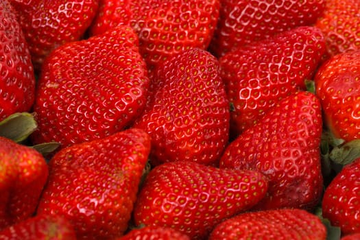 Fresh ripe strawberry closeup