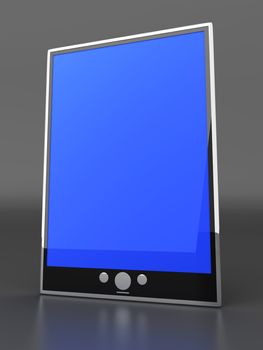 A Tablet PC / Pad. 3D rendered illustration.  