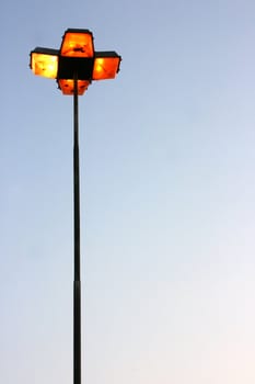 A Streetlight in the dusk.