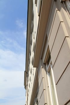 A building facade in Graz, Austria.