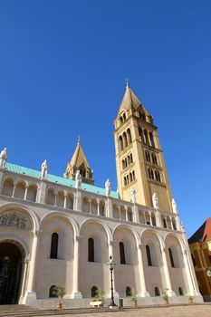 Digital Photo of the historic Cathedral in Pecs, Hungary.