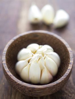 close up of a clove of garlic