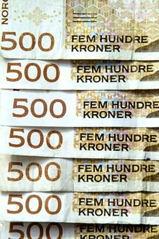 Norwegian money, 500 kroner bills