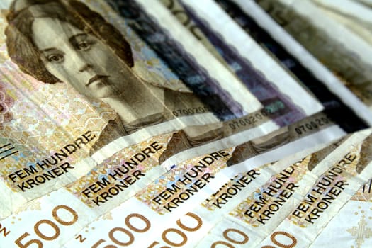 Norwegian money, 500 kroner bills