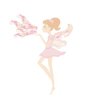 beautiful fairy vector graphic