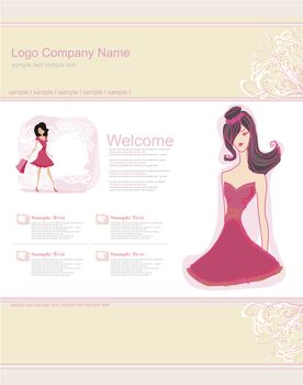 Fashion shopping Website template