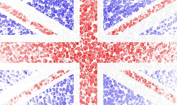 Grunge flag of England 