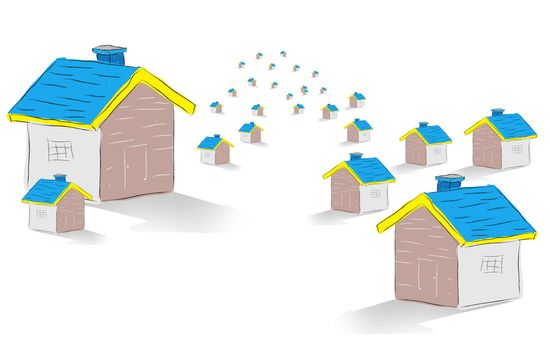 Group of houses