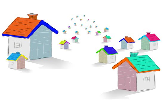 Group of houses