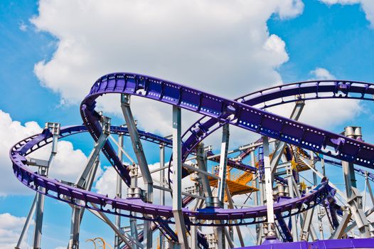 Roller coaster in Moscow, Russia, East Europe