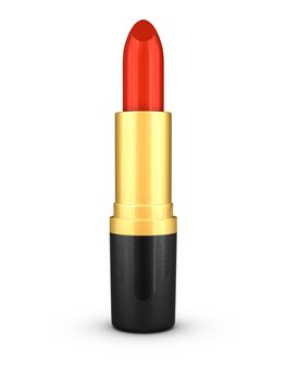 3D rendered beautiful red lipstick.