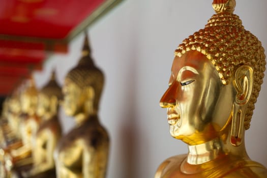 Buddha in Wat Pho Temple in Bangkok, Thailand